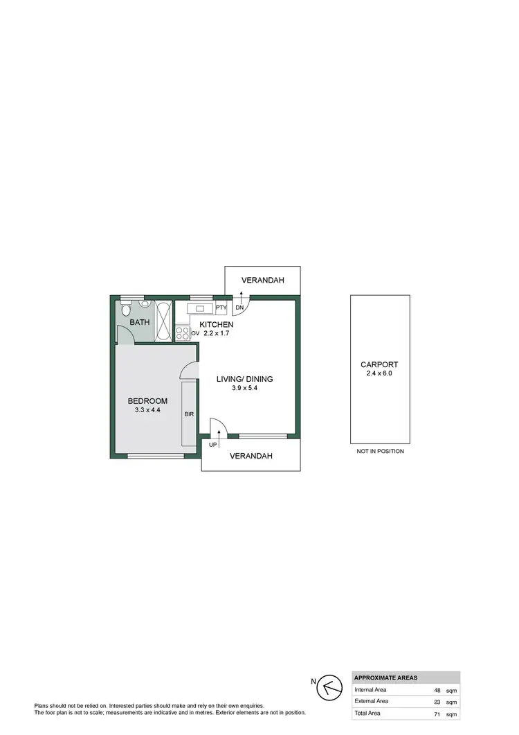 Floorplan of Homely unit listing, 5/2 Tarlton Street, Somerton Park SA 5044