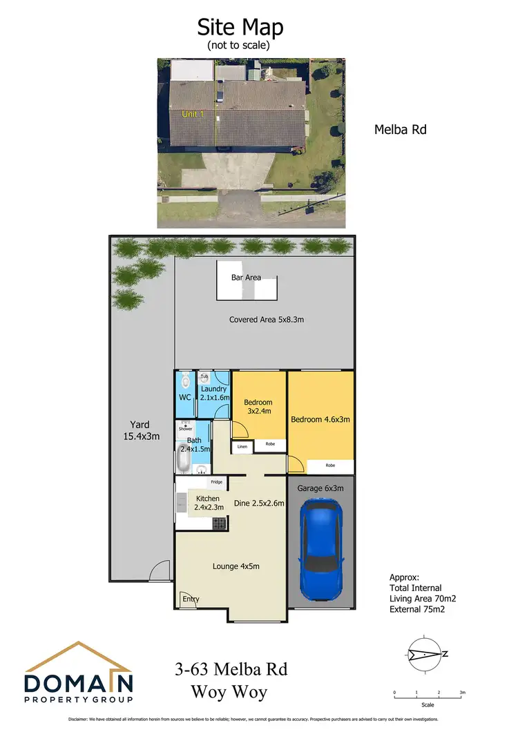 Floorplan of Homely villa listing, 3/63 Melba Road, Woy Woy NSW 2256