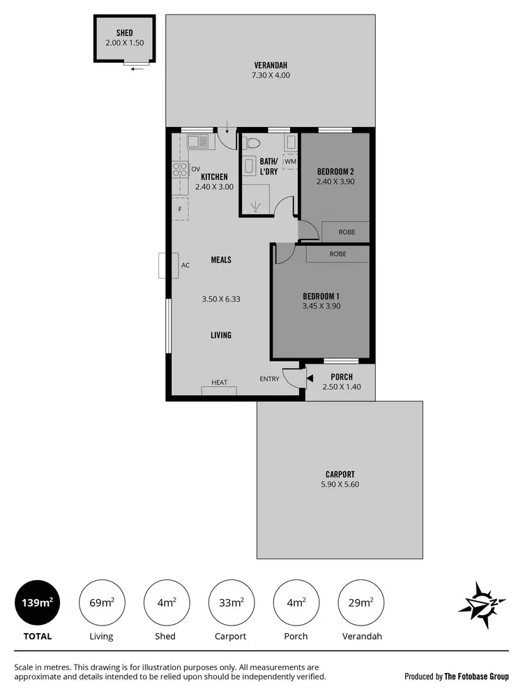 Floorplan of Homely unit listing, 3/6-8 William Street, Kilburn SA 5084