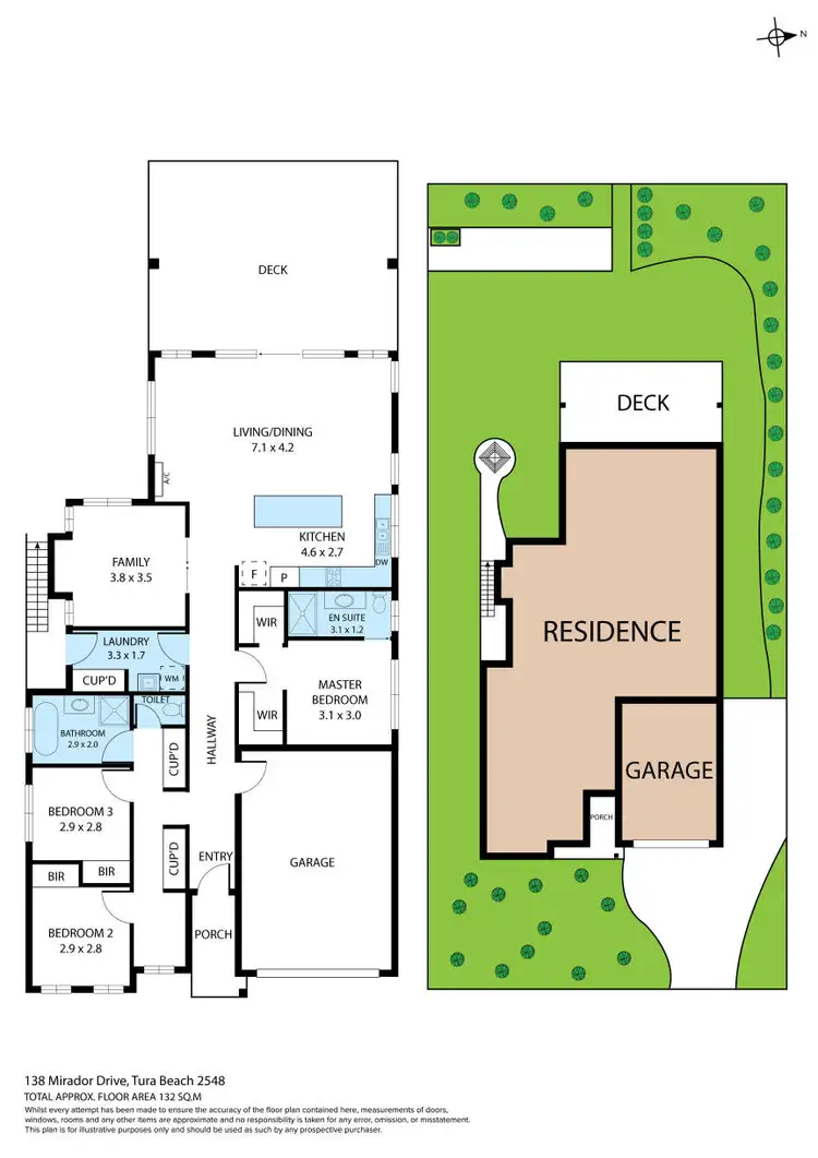 Floorplan of Homely house listing, 138 Mirador Drive, Mirador NSW 2548