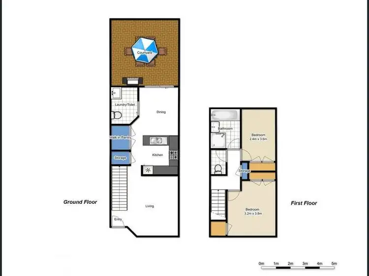 Floorplan of Homely townhouse listing, 1/22 Mortimer Street, Caboolture QLD 4510
