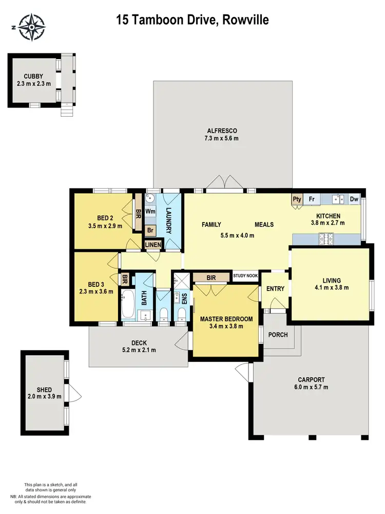 Floorplan of Homely house listing, 15 Tamboon Drive, Rowville VIC 3178