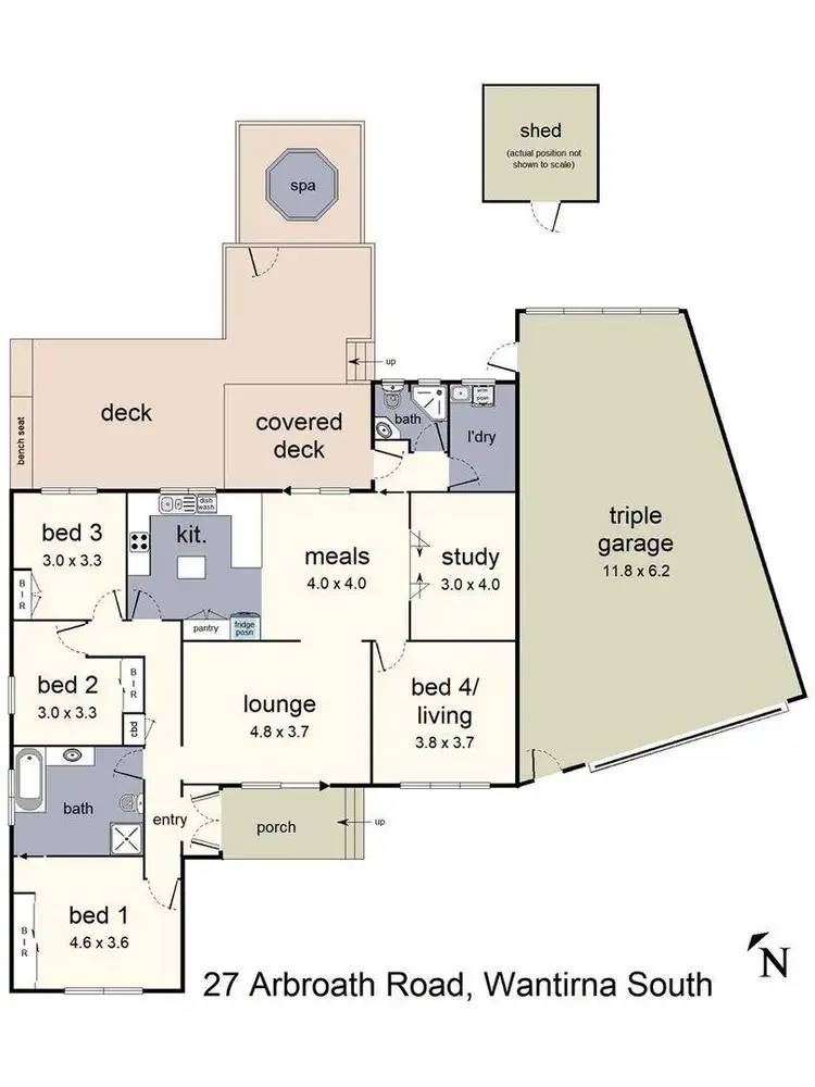 Floorplan of Homely house listing, 27 Arbroath Road, Wantirna South VIC 3152