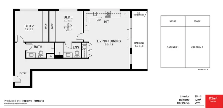 Floorplan of Homely apartment listing, 402/248 Unley Road, Hyde Park SA 5061