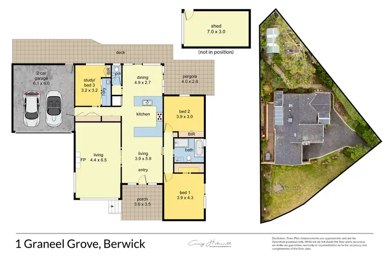 Floorplan of Homely house listing, 1 Graneel Grove, Berwick VIC 3806