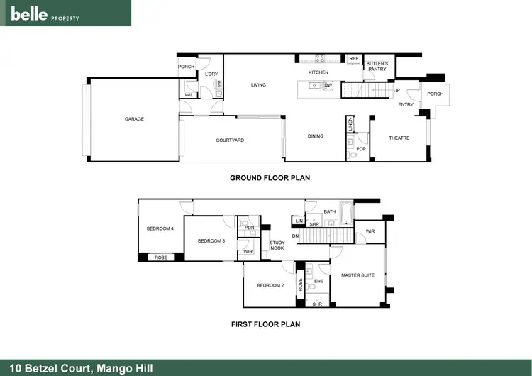 Floorplan of Homely house listing, 10 Betzel Court, Mango Hill QLD 4509