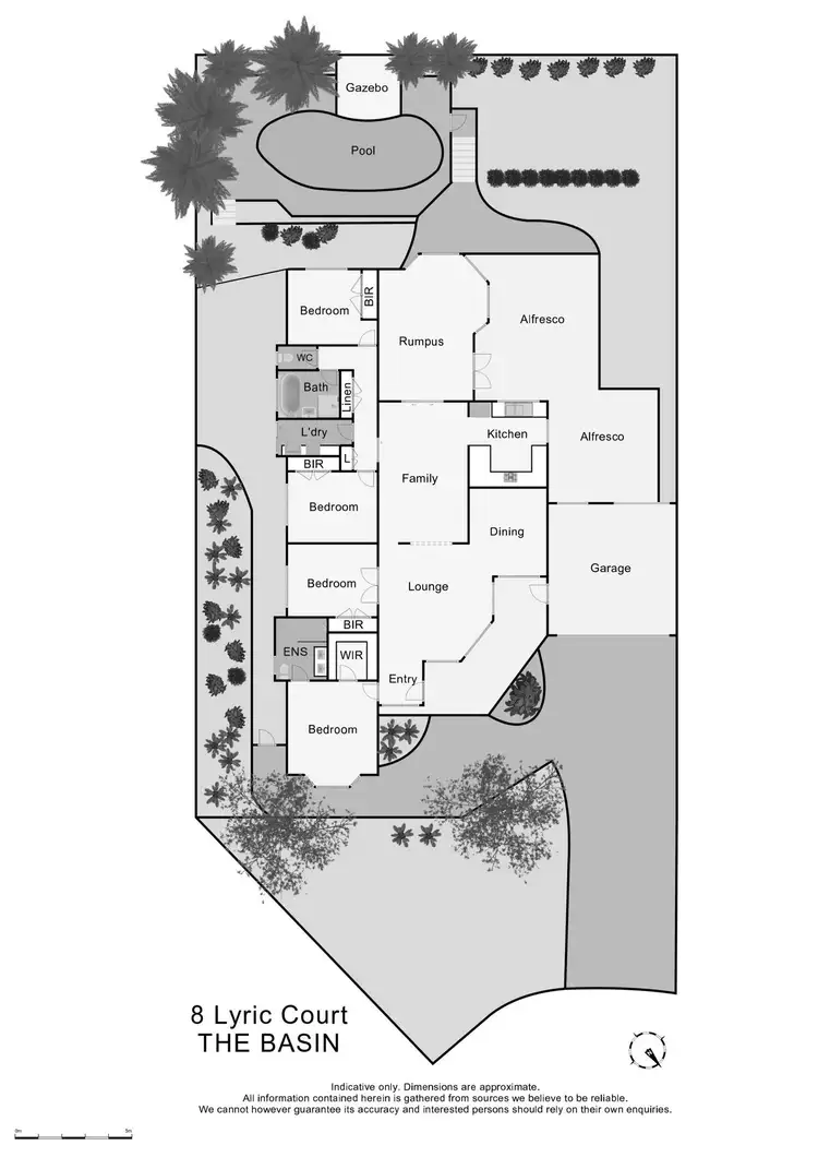 Floorplan of Homely house listing, 8 Lyric Court, The Basin VIC 3154