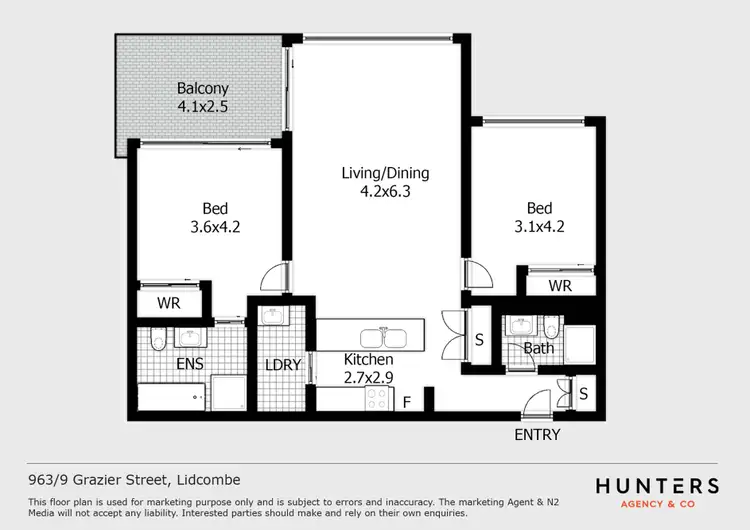 Floorplan of Homely apartment listing, 963/9 Grazier Street, Lidcombe NSW 2141