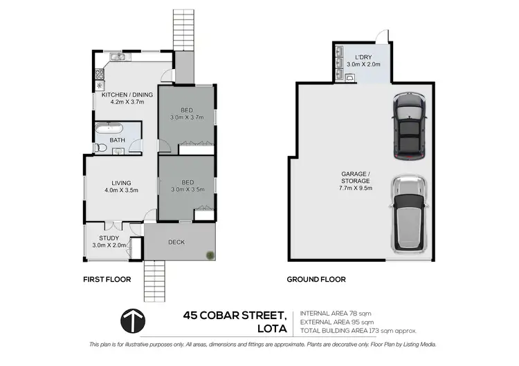 Floorplan of Homely house listing, 45 Cobar Street, Lota QLD 4179