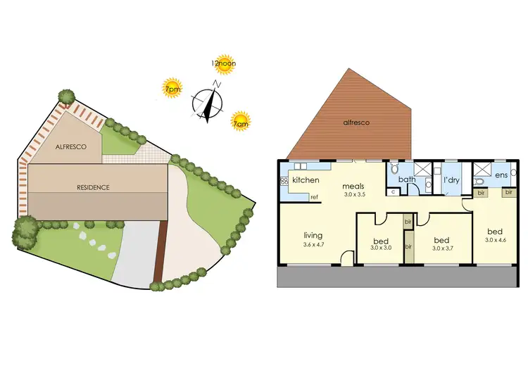 Floorplan of Homely house listing, 1a Balmerino Square, Frankston VIC 3199