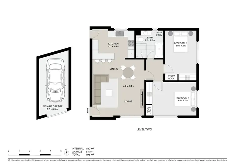 Floorplan of Homely apartment listing, 8/66 Ben Boyd Road, Neutral Bay NSW 2089