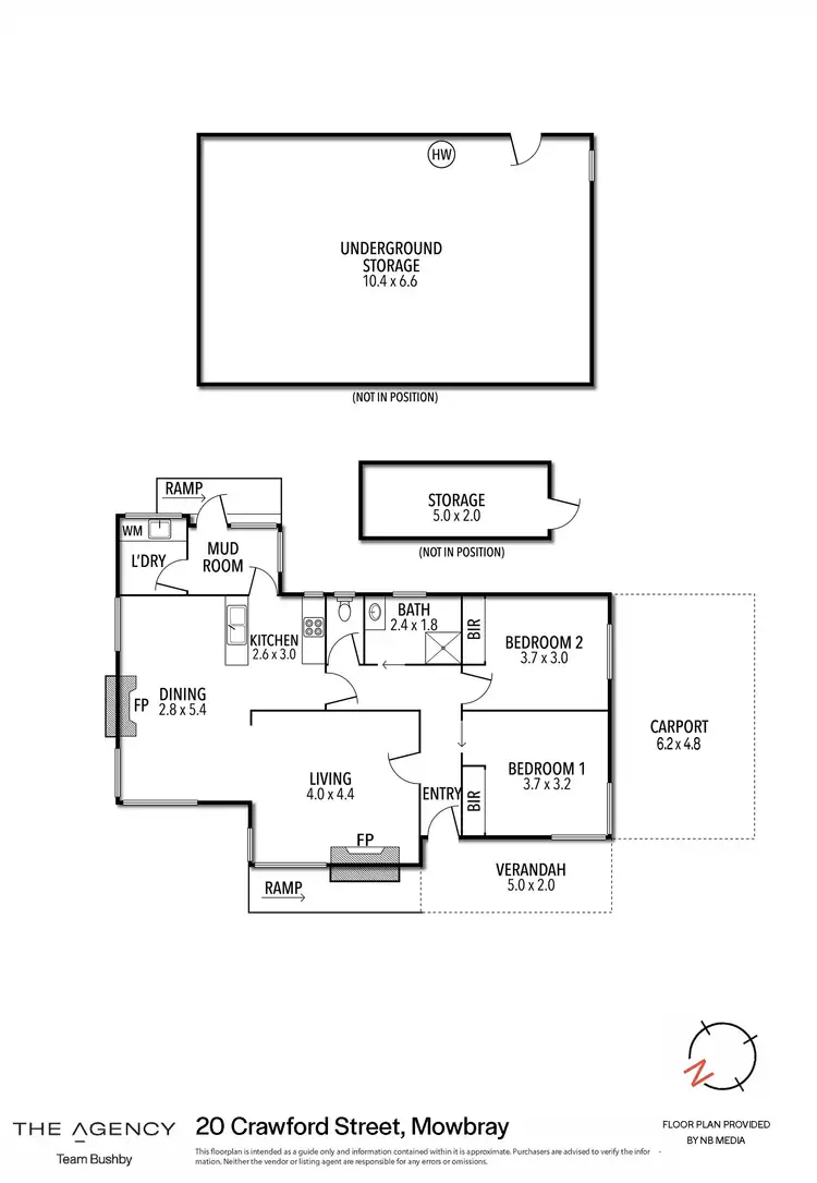 Floorplan of Homely house listing, 20 Crawford Street, Mowbray TAS 7248