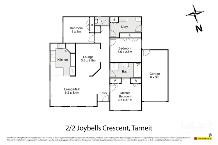 Floorplan of Homely house listing, 2/2 Joybells Crescent, Tarneit VIC 3029