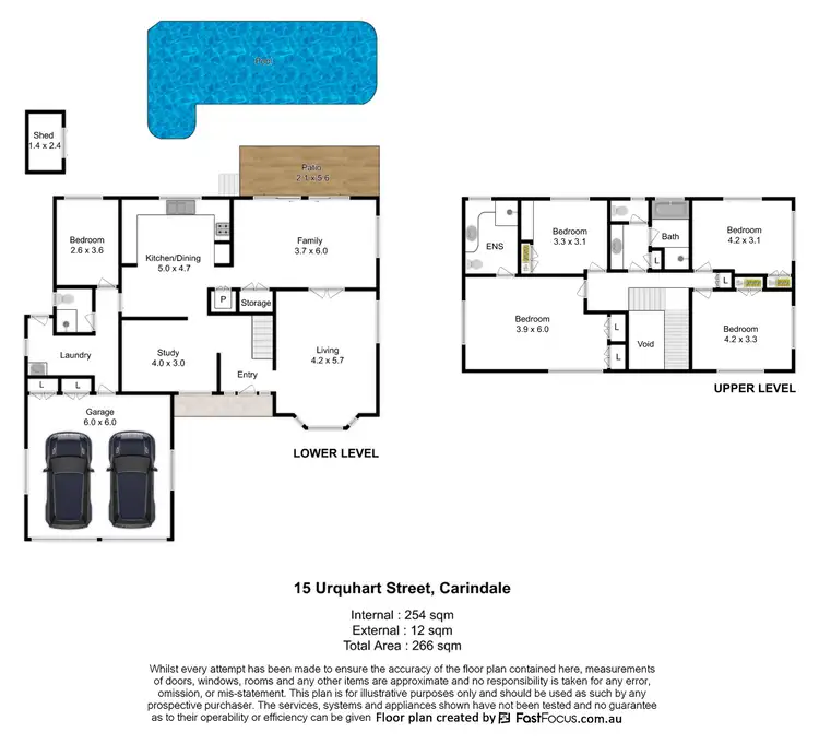 Floorplan of Homely house listing, 15 Urquhart Street, Carindale QLD 4152