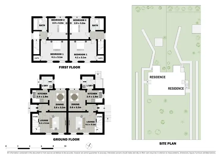 Floorplan of Homely semi-detached listing, 13 & 15 Cook Street, Telopea NSW 2117