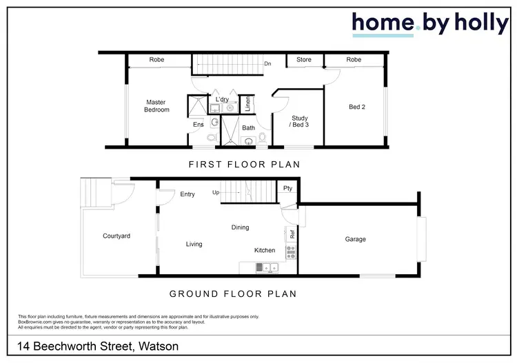 Floorplan of Homely townhouse listing, 14 Beechworth Street, Watson ACT 2602
