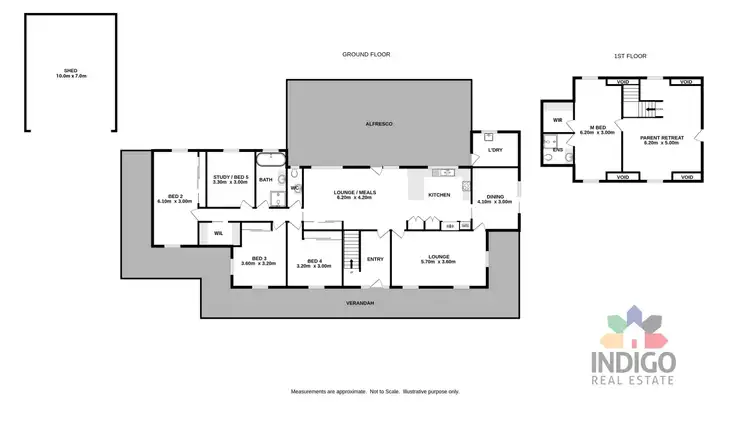 Floorplan of Homely house listing, 34 Beaumont Drive, Beechworth VIC 3747