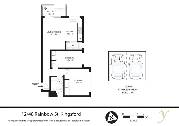 Floorplan of Homely apartment listing, 48 Rainbow Street, Kingsford NSW 2032