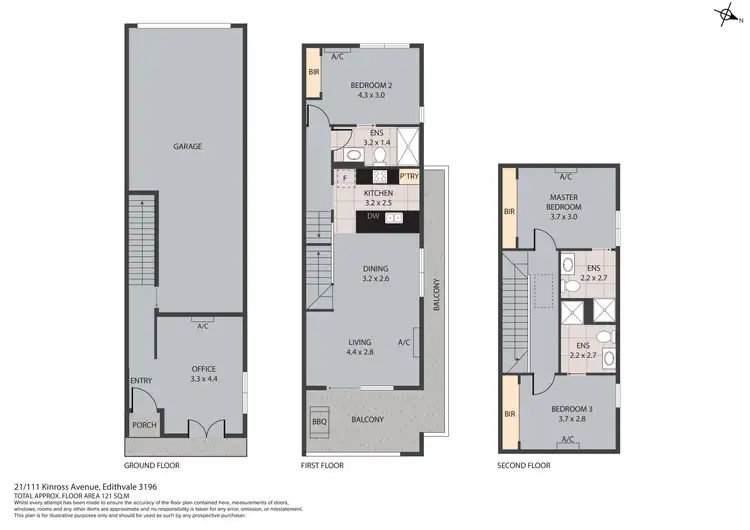 Floorplan of Homely townhouse listing, 21/111 Kinross Avenue, Edithvale VIC 3196
