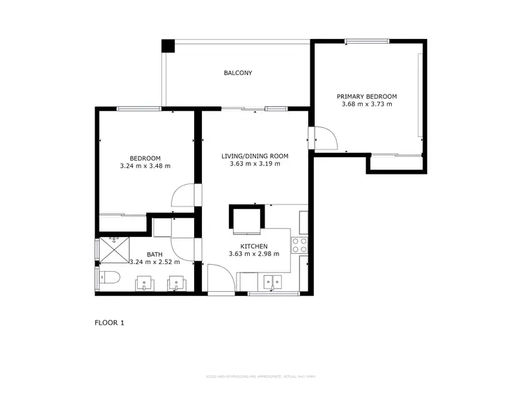 Floorplan of Homely unit listing, 6/83-85 Moore Street, Trinity Beach QLD 4879