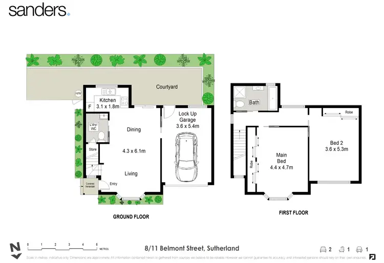 Floorplan of Homely townhouse listing, 8/11-13 Belmont Street, Sutherland NSW 2232