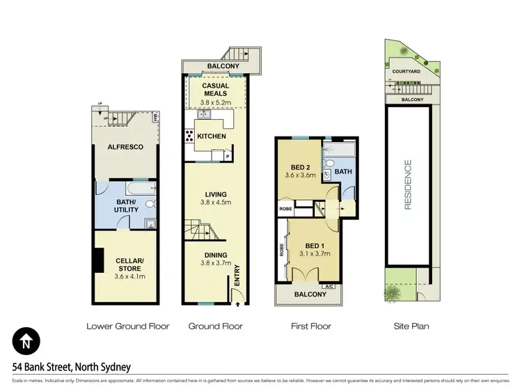 Floorplan of Homely house listing, 54 Bank Street, North Sydney NSW 2060
