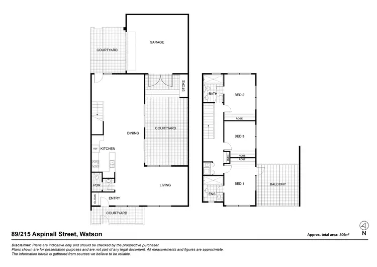 Floorplan of Homely apartment listing, 89/215 Aspinall Street, Watson ACT 2602