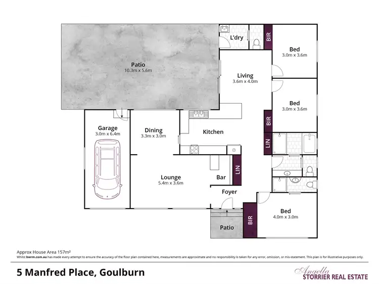 Floorplan of Homely house listing, 5 Manfred Place, Goulburn NSW 2580