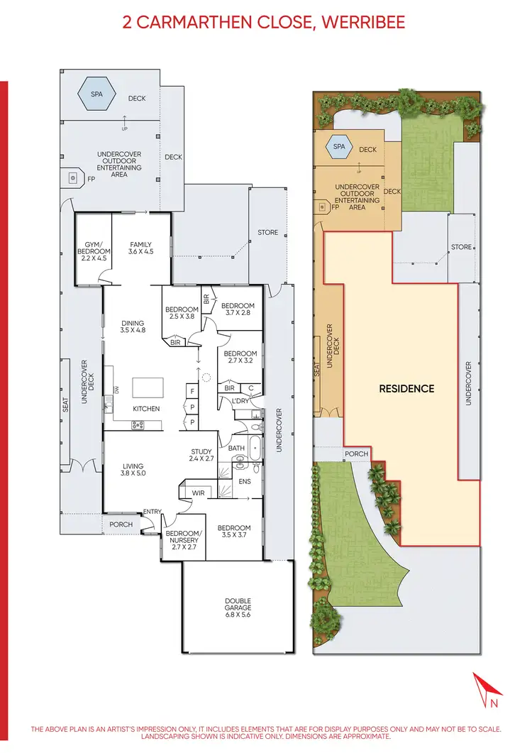 Floorplan of Homely house listing, 2 Carmarthen Close, Werribee VIC 3030