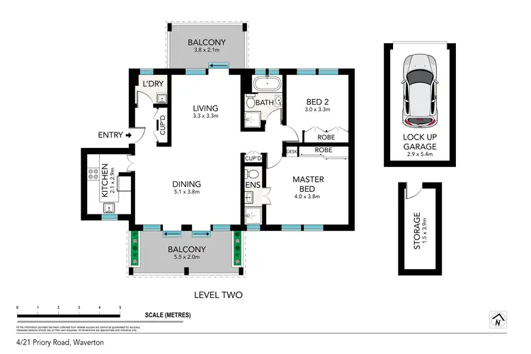 Floorplan of Homely apartment listing, 4/21 Priory Road, Waverton NSW 2060