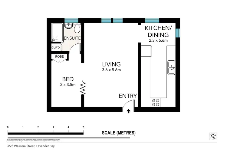 Floorplan of Homely apartment listing, 3/23 Waiwera Street, Lavender Bay NSW 2060