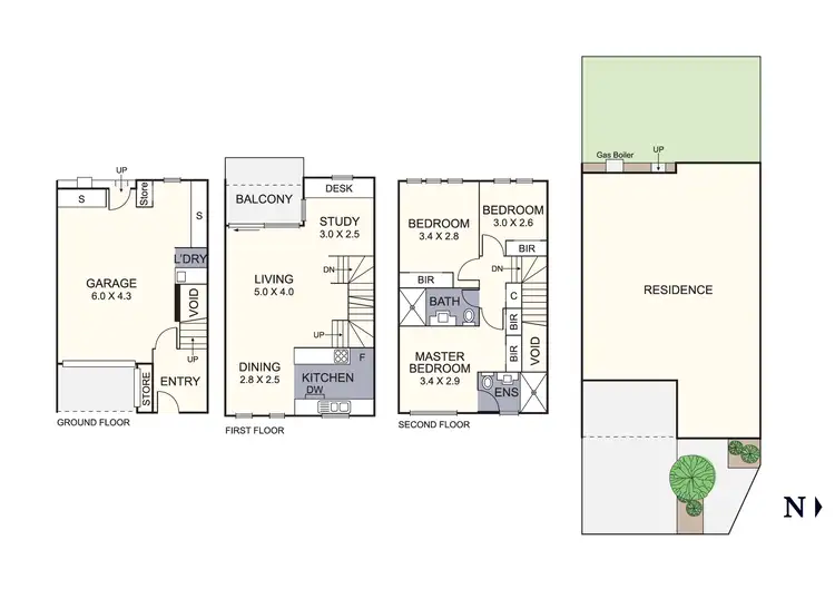 Floorplan of Homely townhouse listing, 3/134 Croydon Road, Croydon VIC 3136