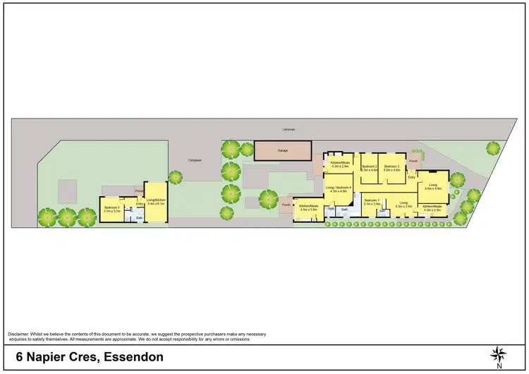 Floorplan of Homely house listing, 6 Napier Crescent, Essendon VIC 3040