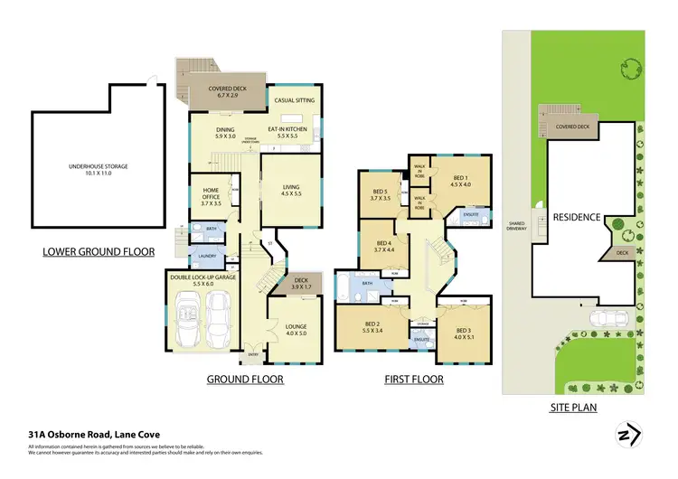 Floorplan of Homely house listing, 31A Osborne Road, Lane Cove NSW 2066