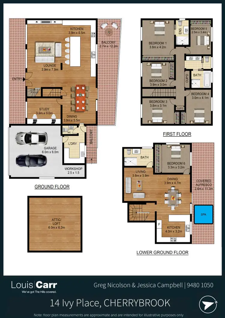 Floorplan of Homely house listing, 14 Ivy Place, Cherrybrook NSW 2126