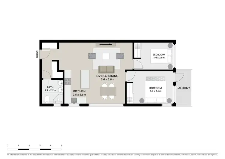 Floorplan of Homely apartment listing, 5/51 Kings Road, Brighton-Le-Sands NSW 2216
