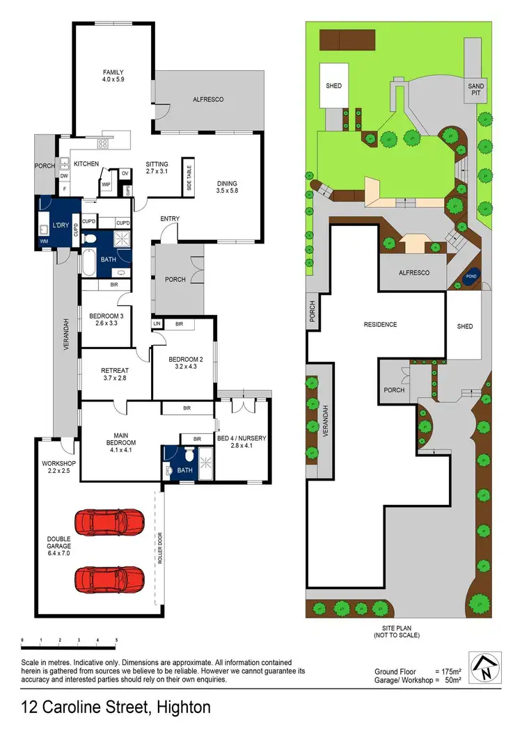 Floorplan of Homely house listing, 12 Caroline Street, Highton VIC 3216