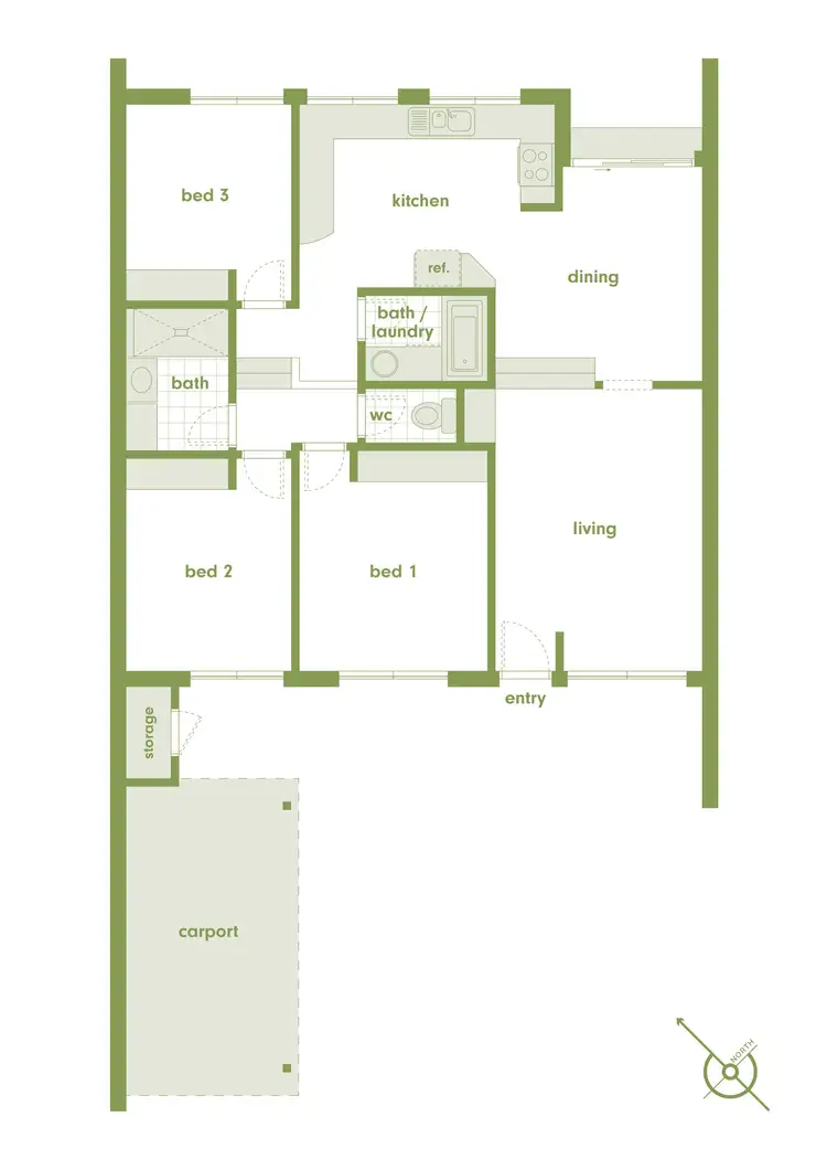 Floorplan of Homely house listing, 8 Stanfield Close, Kambah ACT 2902