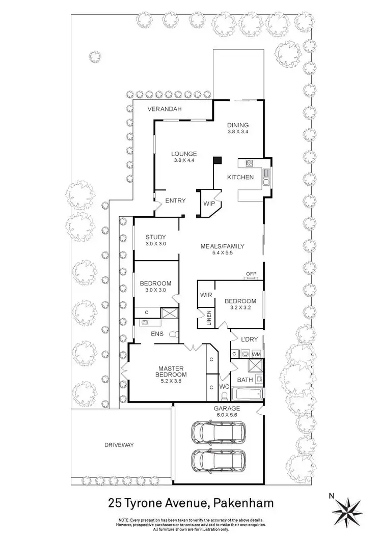 Floorplan of Homely house listing, 25 Tyrone Avenue, Pakenham VIC 3810