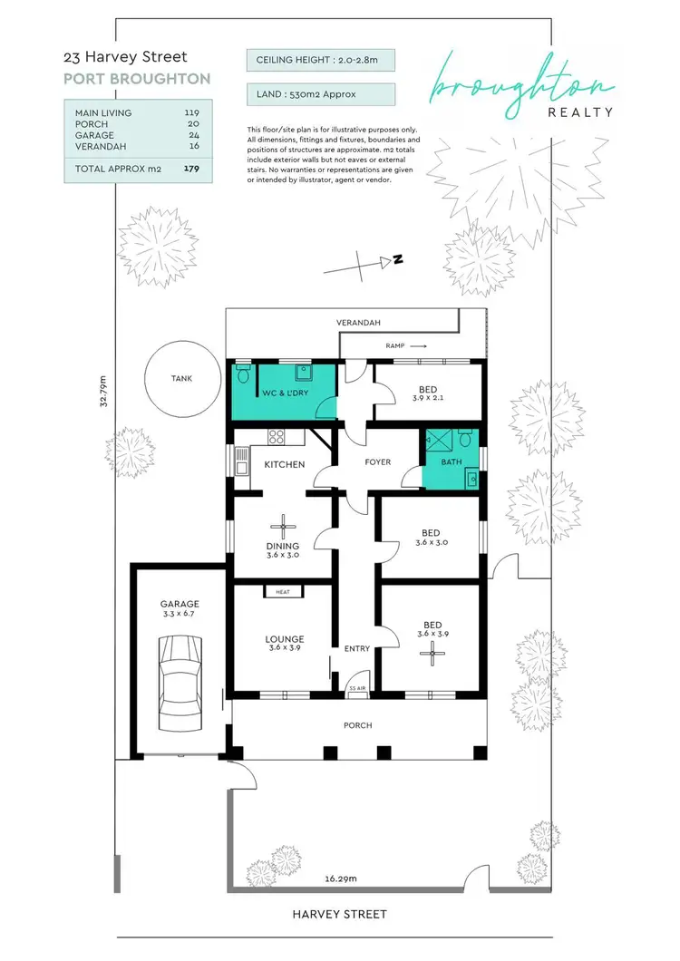 Floorplan of Homely house listing, 23 Harvey Street, Port Broughton SA 5522