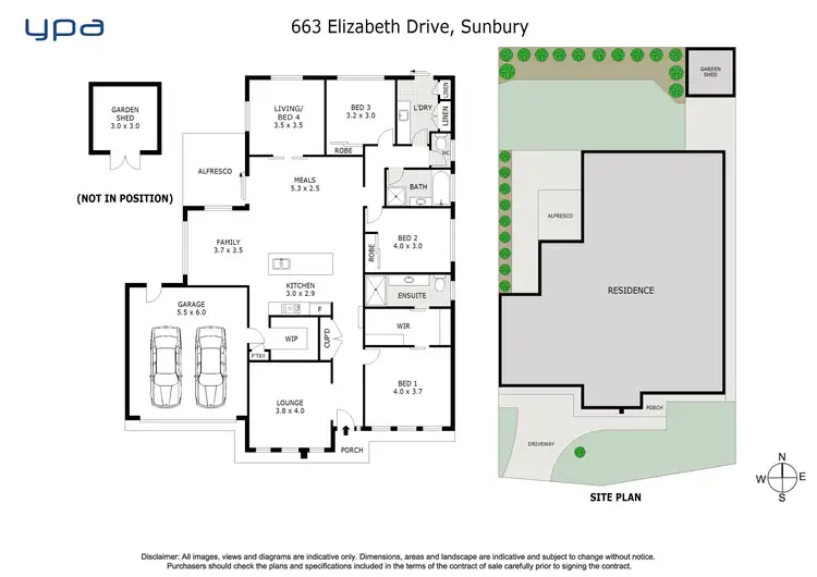 Floorplan of Homely house listing, 663 Elizabeth Drive, Sunbury VIC 3429