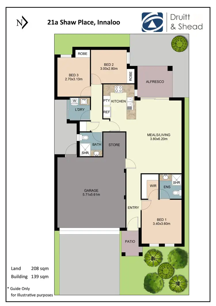Floorplan of Homely villa listing, 21A Shaw Place, Innaloo WA 6018