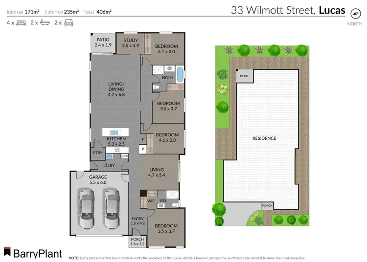 Floorplan of Homely house listing, 33 Wilmott Street, Lucas VIC 3350