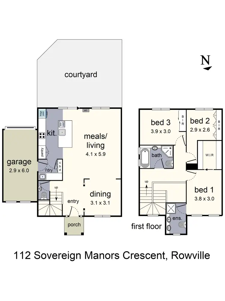 Floorplan of Homely house listing, 112 Sovereign Manors Crescent, Rowville VIC 3178