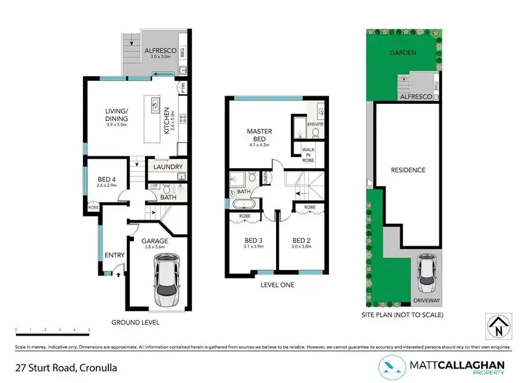 Floorplan of Homely semi-detached listing, 27d Sturt Road, Cronulla NSW 2230