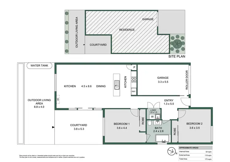 Floorplan of Homely townhouse listing, 18/49 Mawson Street, Shortland NSW 2307