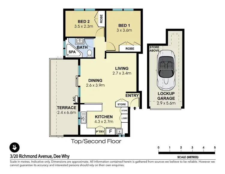 Floorplan of Homely apartment listing, 3/20 Richmond Avenue, Dee Why NSW 2099