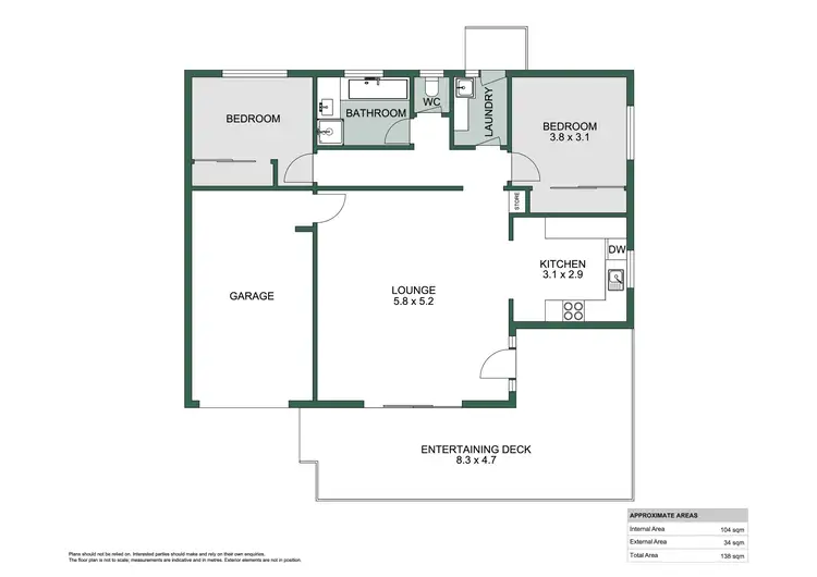 Floorplan of Homely unit listing, 2/27 Yorston Street, Warners Bay NSW 2282