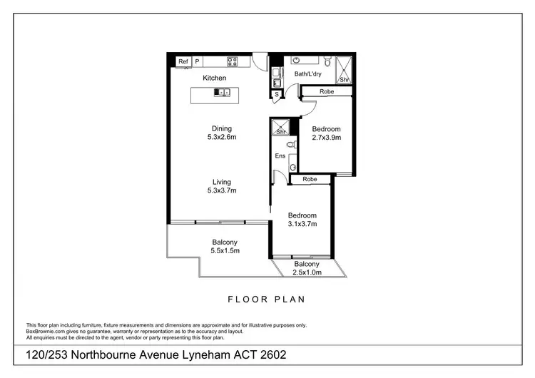 Floorplan of Homely apartment listing, 120/253 Northbourne Avenue, Lyneham ACT 2602