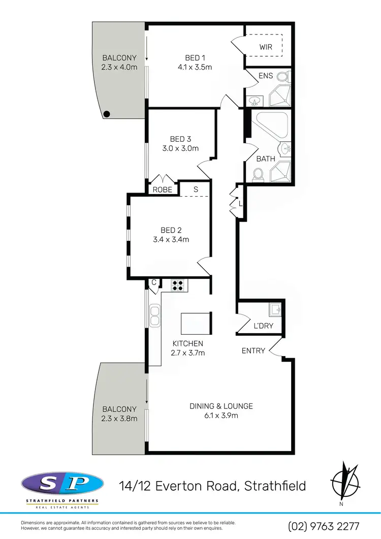 Floorplan of Homely apartment listing, 30/12 Everton Road, Strathfield NSW 2135